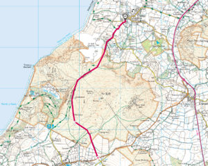 walk from Trefor to Llithfaen Llyn Peninsula North Wales